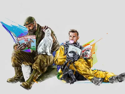 Lion-Kaid art games illustration portrait ubusoft