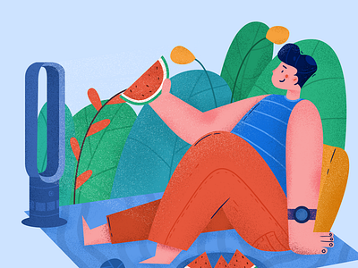 summer guide design illustration