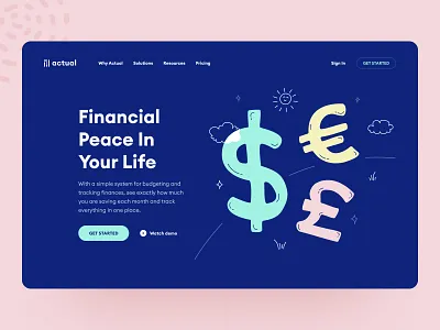 Finance tracker balance budget design system finance app fintech fintech startup web design microfinance spending ui ux