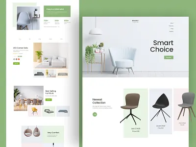 E-commerce (Furniture) Landing Page app branding creative design ecommerce ecommerce website full landing page full website furniture furniture app furniture website landing page shopify shopping ui uiux webdesign website webui wocommerce