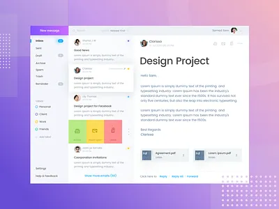 Email Client branding client dashboard desktop ecommerce email email design flight illustration inbox management message mobile product design project tiketcom ui userinterface web design webiste