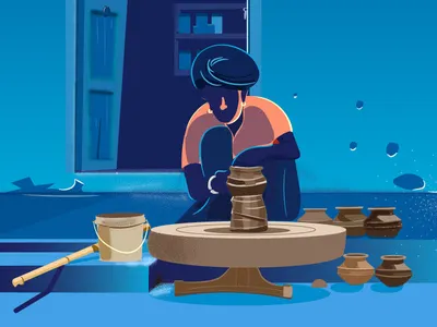 Creator 2d art app artist artwork character creator design illustration illustration ux ui indian rajasthan vector web