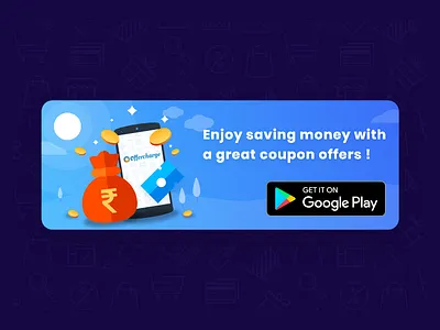 Offercharge Coupon design illustration