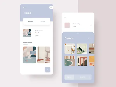 Morandi tone exercise app design e commerce furnishing home house layout minimal morandi pink tone ui ux
