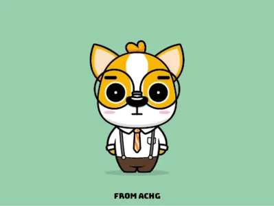 Working dog china design illustration illustrator sketch