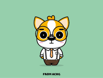 Working dog china design illustration illustrator sketch