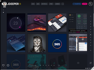 Vizualer - Portfolio concept interface onepage portfolio design ui web app