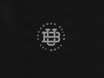 UNCOMMON BEING apparel branding clothing brand graphic graphic design icon illustration logo monogram streetwear tshirt design typography