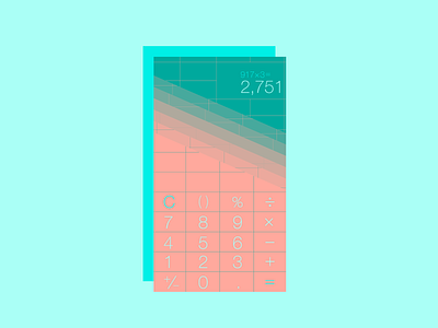 Daily UI Challenge Day 004: Calculator app calculator challenge daily 100 challenge daily ui dailyui day001 day004 design graphic design illustration illustrator minimal ui vector