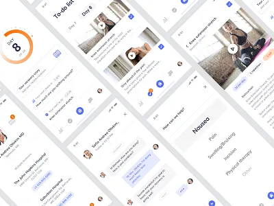 HealthPlan app apple branding clean health healthcare healthy hospital interface ios medical minimal mobile patient plan product design recovery ui user experience ux