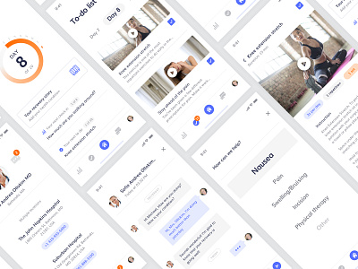 HealthPlan app apple branding clean health healthcare healthy hospital interface ios medical minimal mobile patient plan product design recovery ui user experience ux