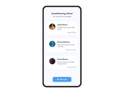Messaging App UI app branding clean ui design minimal ui ui userinterface ux ux design
