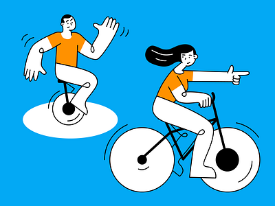 Why is it better to pay more? art bicycle bike character clean design illustration illustrator ride vector