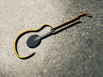 Logo 41 blue branding character clean design flat guitar guitar pick guitarist guitars icon identity illustration lettering logo minimal music type vector