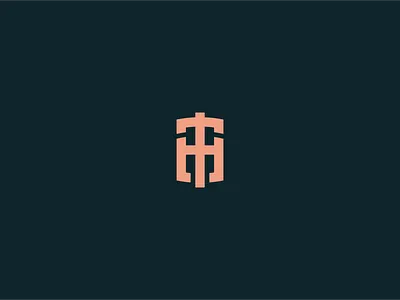 Th Lettermark icon logo typography