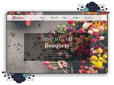 Flower animation app branding design icon illustration logo minimal type ui ux web website