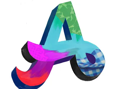 Drop Cap dropcap initial lettering painterly type typography