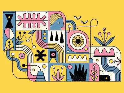 Liquid Faith abstract character design editorial graphic icon illustration pattern retro texture vector vintage