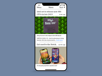Daily UI #094 News 094 94 app app design dailyui info news news app