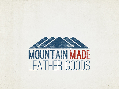 Mountain Made Leather Goods branding illustration logo photoshop small business