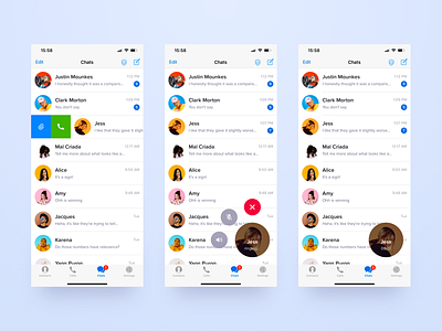 Telegram Voice Calling Feature app calling feature interface mobile ui redesign sketch sketchapp telegram ui ux uxui