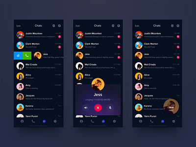 Telegram UI Redesign app calling figma interface mobile redesign sketch sketchapp telegram ui uiux ux uxdesign