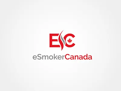 eSmokerCanada Logo canada logo letter esc logo logo design vape logo