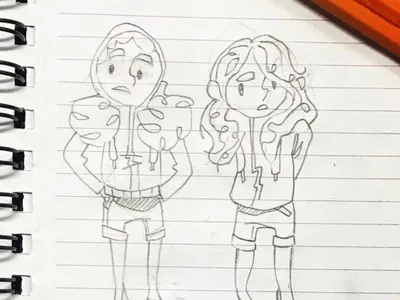 Kids Kamp Character Sketches childrens ministry illustration process