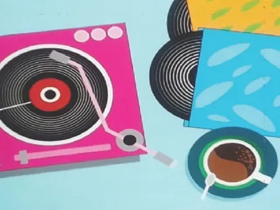 Drop the needle adobe illustrator book illustration design editorial design editorial illustration flat flat illustrator icon illustration illustration art illustrator minimal vector vector art vector illustration