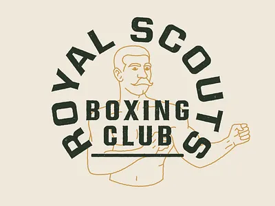 Royal Scouts boxer boxing branding daily logo daily logo challenge design illustration logo logo design mark symbol type typography vector