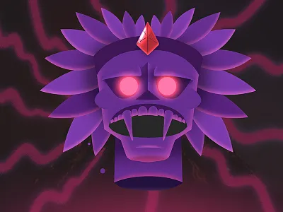 Inca Skull aztec bad guy divine emerald empire evil god head illustration inca jagthund mask maya scary skull south america witch doctor