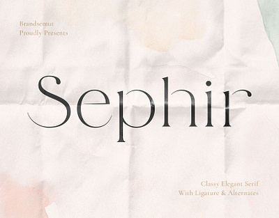 Sephir || Classy Elegant Serif display font font free font lettering logo font logotype minimal modern font retro font serif serif font typeface