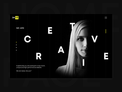 JetUp Digital company design designer desktop home jetup jetup digital logo ui ux webdesign website