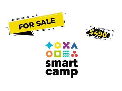 Smart Camp design for sale brand branding camp campus children courses forsale identity kids language logo logotype online store premade readytouse school student university