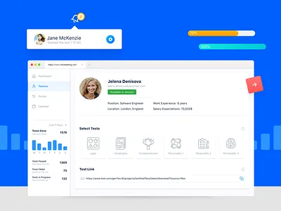Virtus Testing Screen ui ux design branding