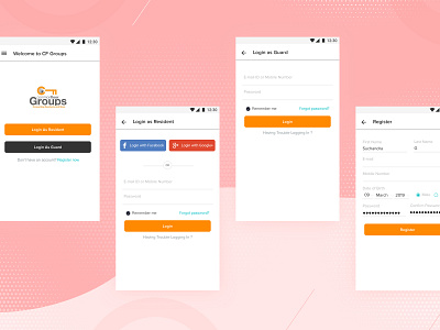 Commonfloor Login Process app appconcept design concept ui ux