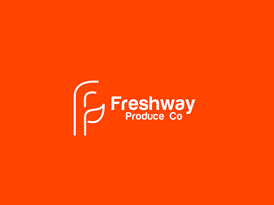 Feshway Produce Logo fresh logo leaf logo letter f logo produce logo