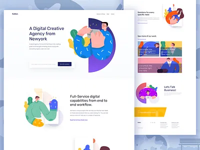 Agency Landing Page agency agency branding agency landing page agency website home screen homepage homepage design illustration kalibor landing landing design landing page landing page design landingpage layout ui ux web webdesign website design