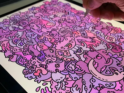 Ipad Doodle working art digitalart doodle doodleart illustration ilustración