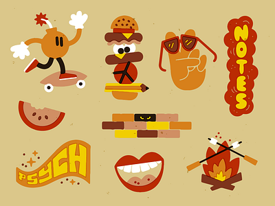 Friday 😎 bomb character doodle drawing fire fun illustration lettering peace