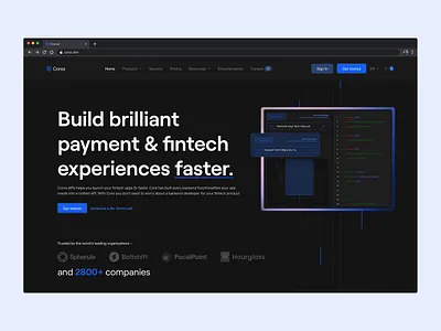 Saas Website Concept api website fintech website landing page saas saas websites ui uidesign ux uxdesignmastery website