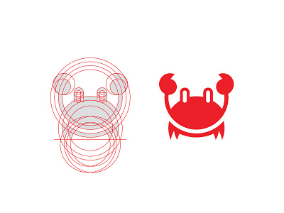 Crab animal crab design grid grid layout logo ocean scredeck sea shore simple wildlife
