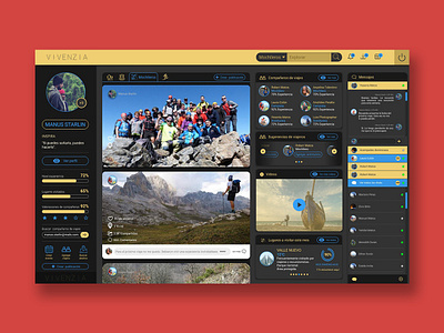UI VIVENZIA Social network branding creative creativity design digital invision invision studio invisionapp invisionstudio manus starlin pixtorizado social network ui vivenzia
