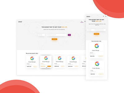 Job board design job job app job application job board jobandtalent ui web