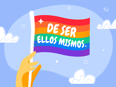 Pride 2010 5/11 clouds flag hand illustrartion orgullo pride pride 2019 rainbow star