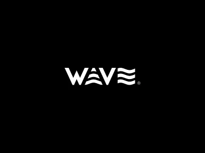 Wave® branding design illustration logo minimal typography vector
