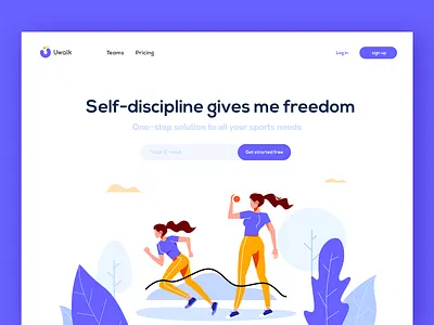 sport design illustration ui web design