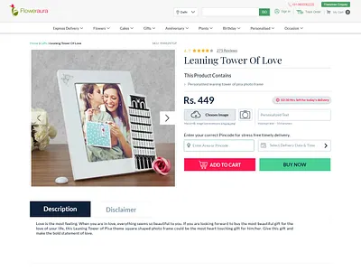 Floweraura Product Page Design animation design ecommerce flowers fra gift process product