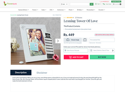 Floweraura Product Page Design animation design ecommerce flowers fra gift process product