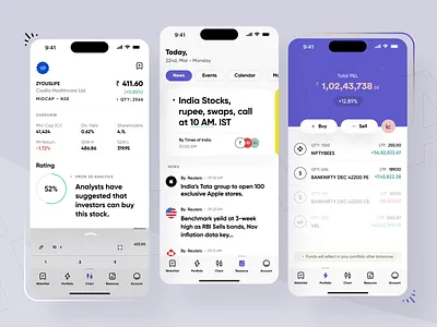 Trading App 2023 design finance first frame halolab investment ios landing page money moneycontrol new year profit screener share market stocks tickertape trading tradingview ui zerodha
